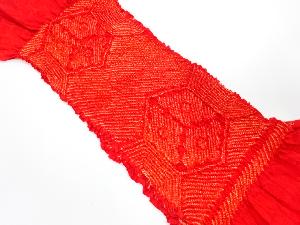 正絹　絞り　帯揚げ